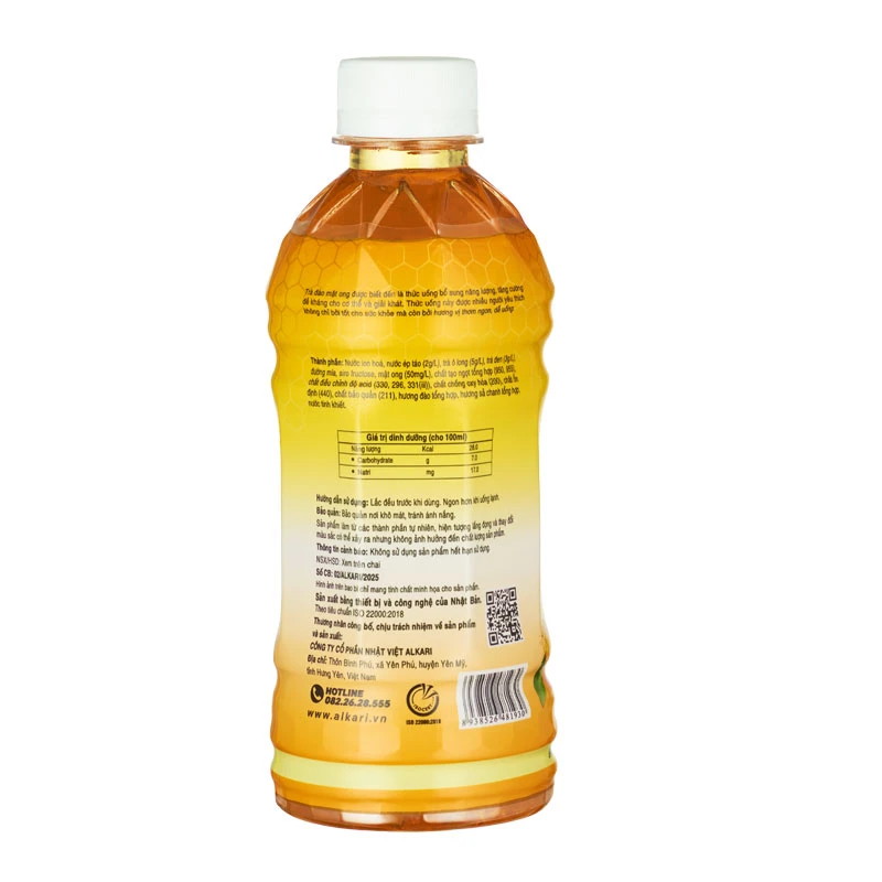 Trà đào mật ong ALKARI (450mlx24 chai)